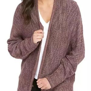 Free People Motions Open Cardigan Purple Size XS